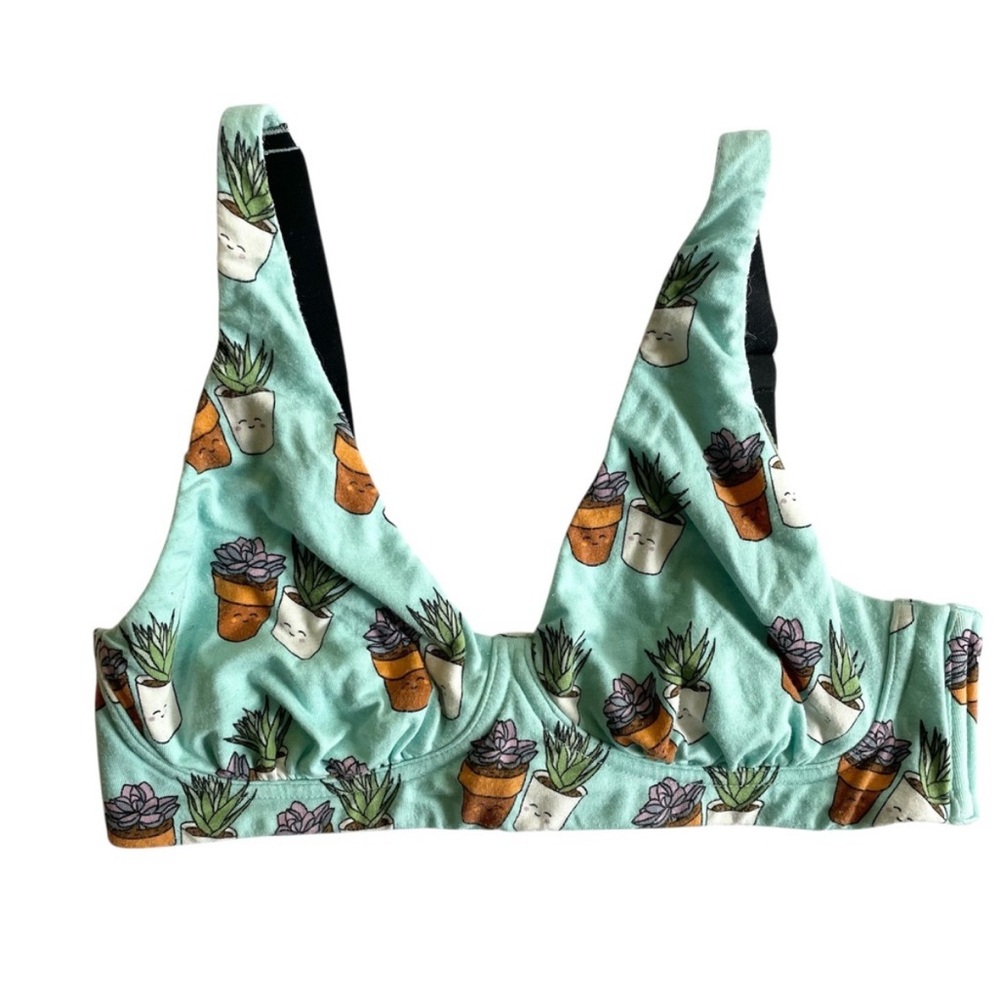 Succulent Print Bralette from Myundies size medium
